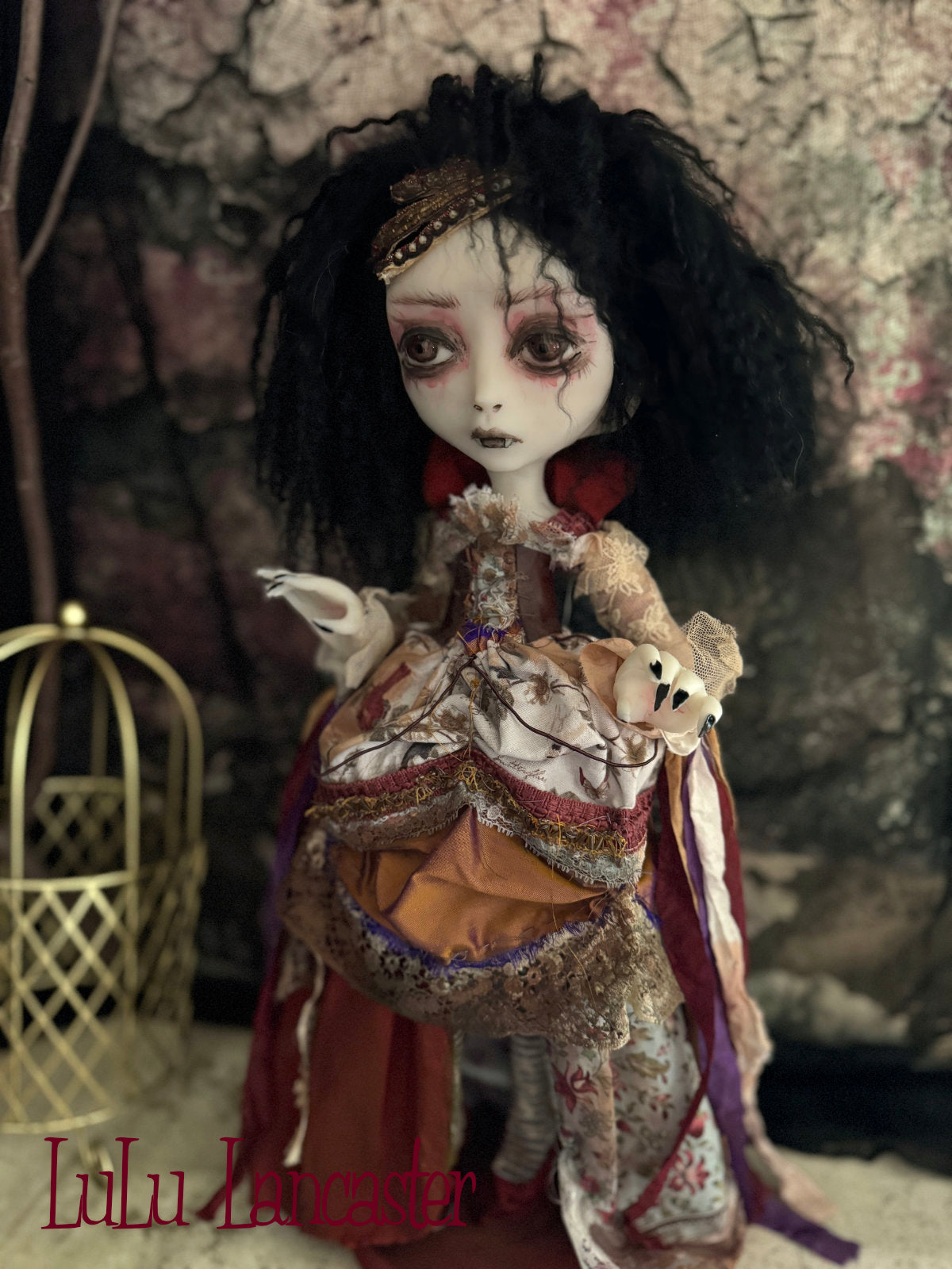 Meridian Vampire Goth~Original LuLu Lancaster Art Doll