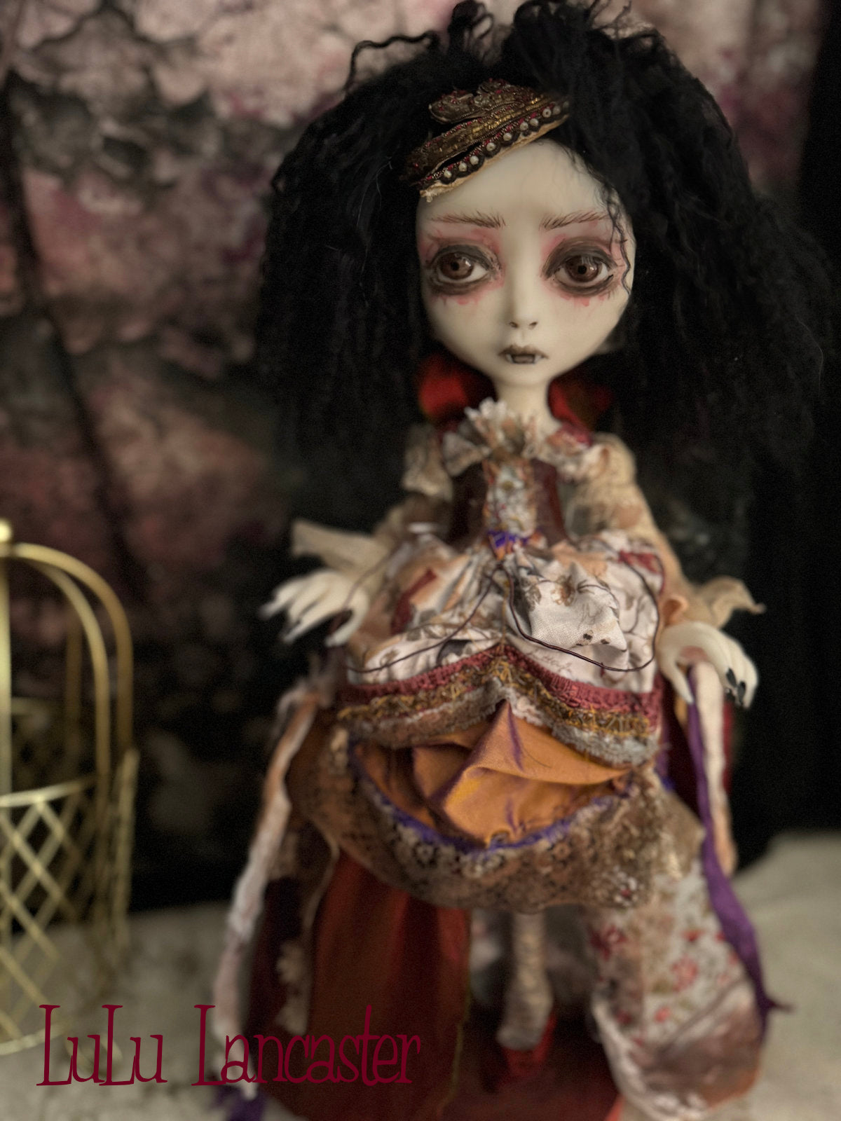 Meridian Vampire Goth~Original LuLu Lancaster Art Doll