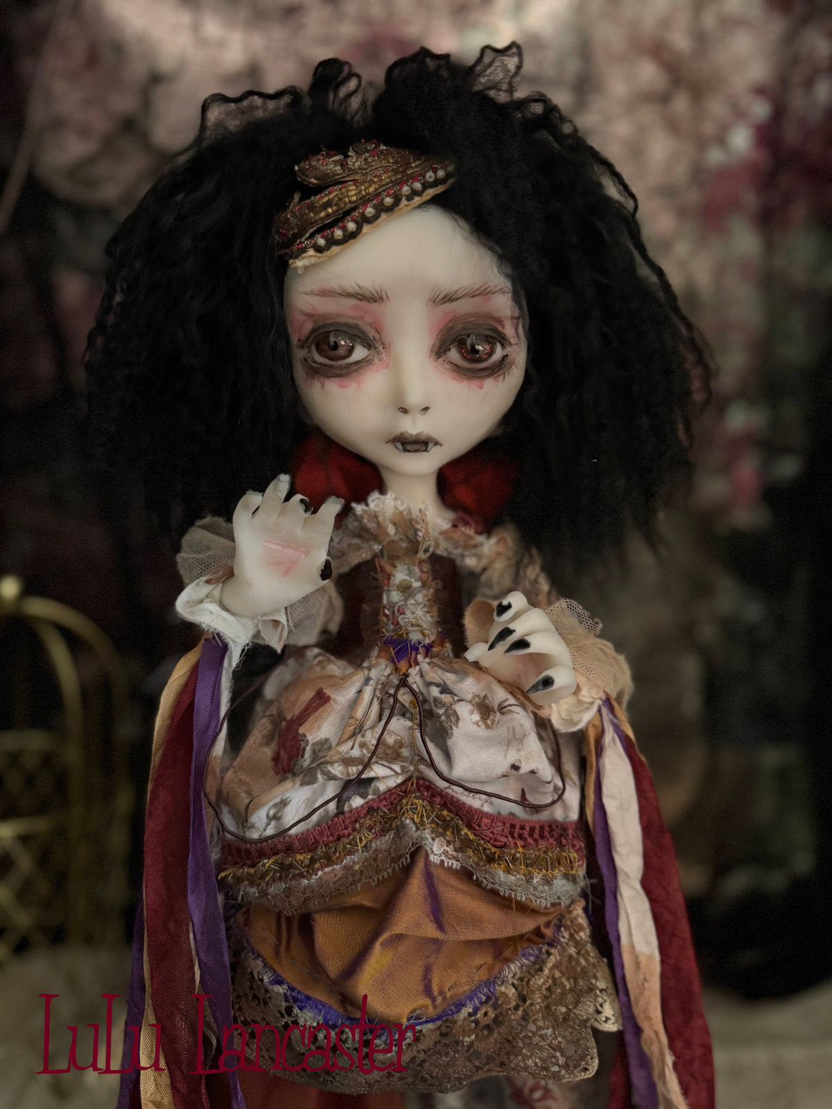 Meridian Vampire Goth~Original LuLu Lancaster Art Doll