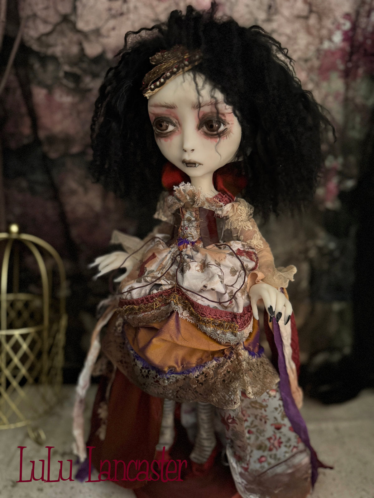Meridian Vampire Goth~Original LuLu Lancaster Art Doll