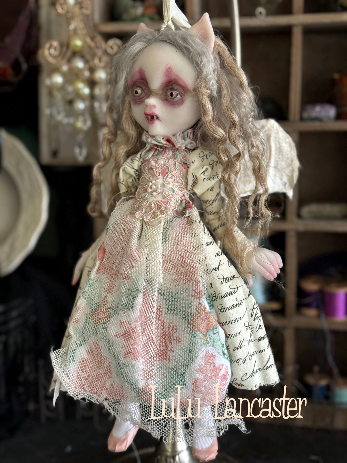 Milena Vampire Bat hanging Original LuLu Lancaster Art Doll