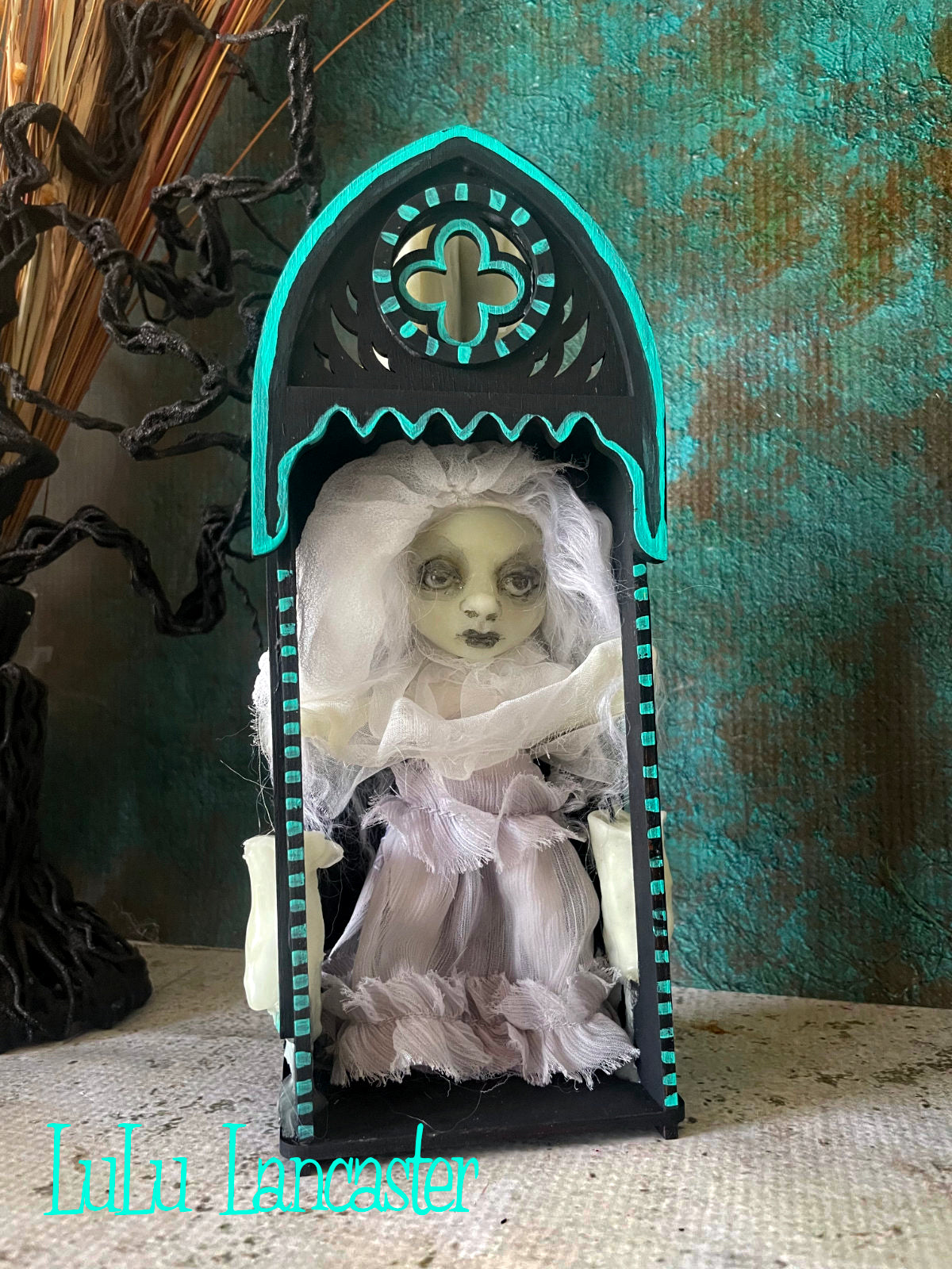Mini Glow in the dark Ghostie Nicho Original LuLu Lancaster Art Doll
