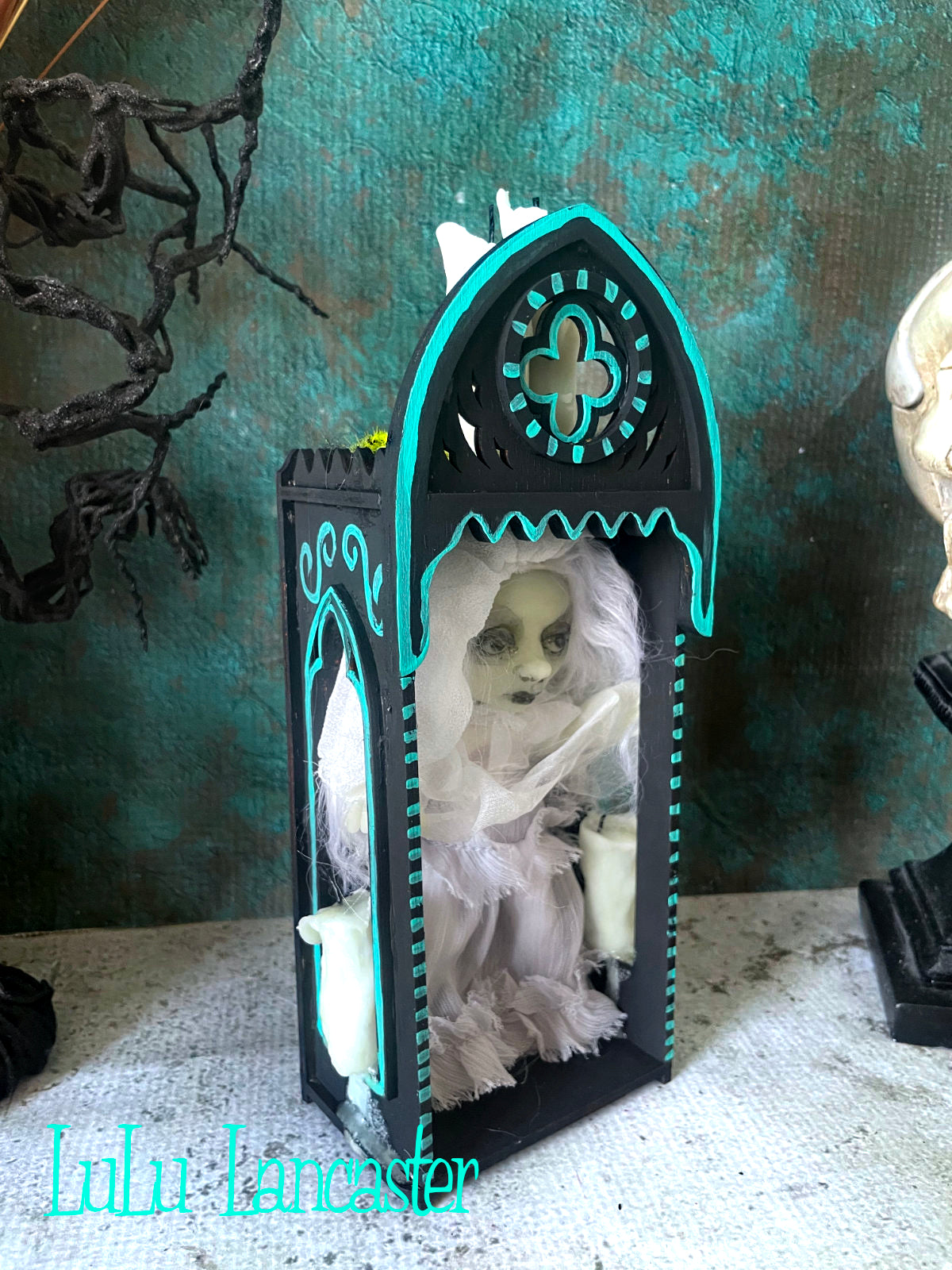 Mini Glow in the dark Ghostie Nicho Original LuLu Lancaster Art Doll