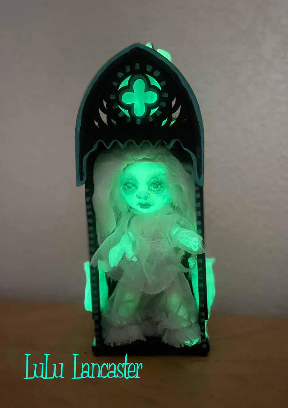 Mini Glow in the dark Ghostie Nicho Original LuLu Lancaster Art Doll