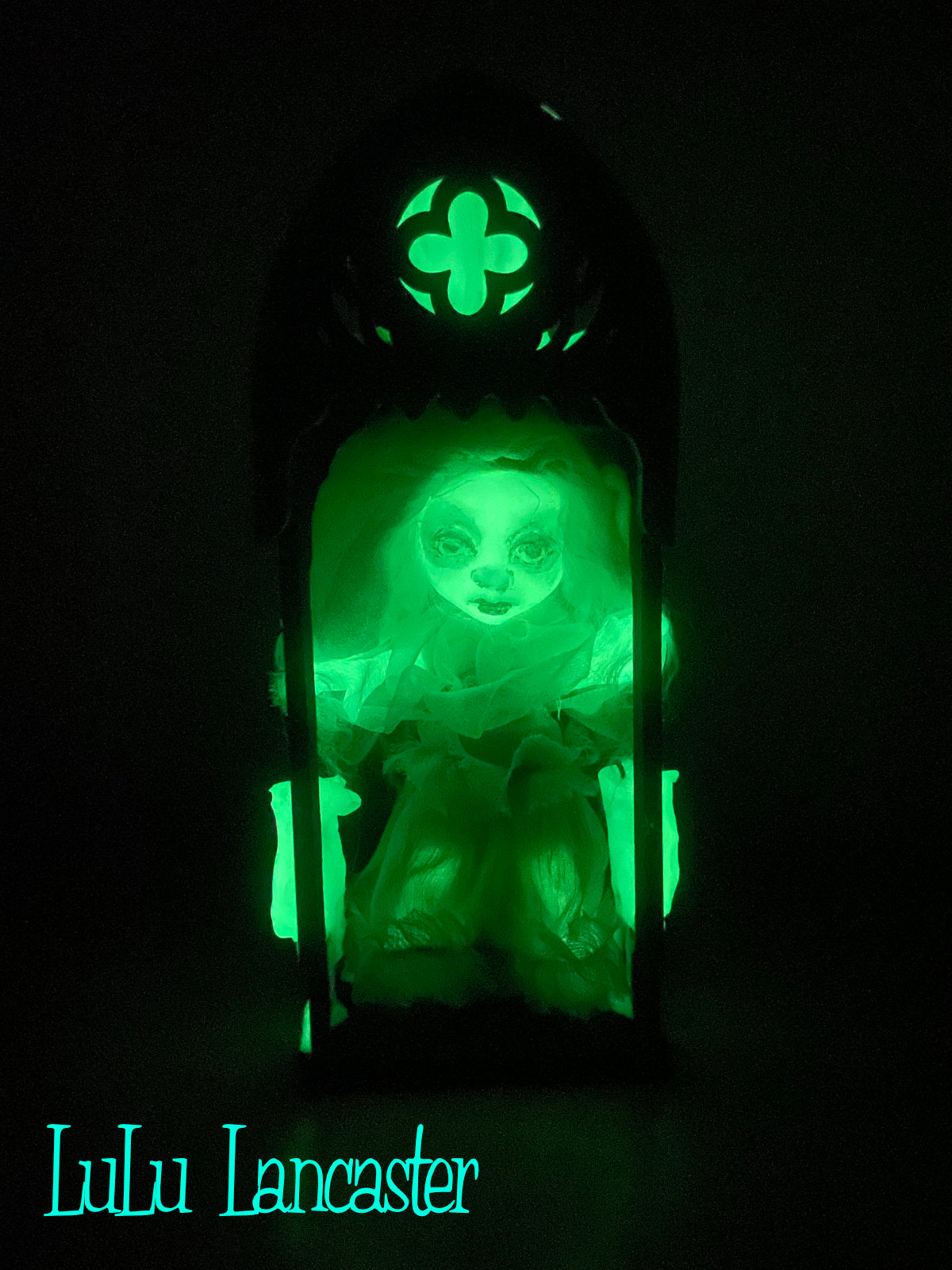Mini Glow in the dark Ghostie Nicho Original LuLu Lancaster Art Doll