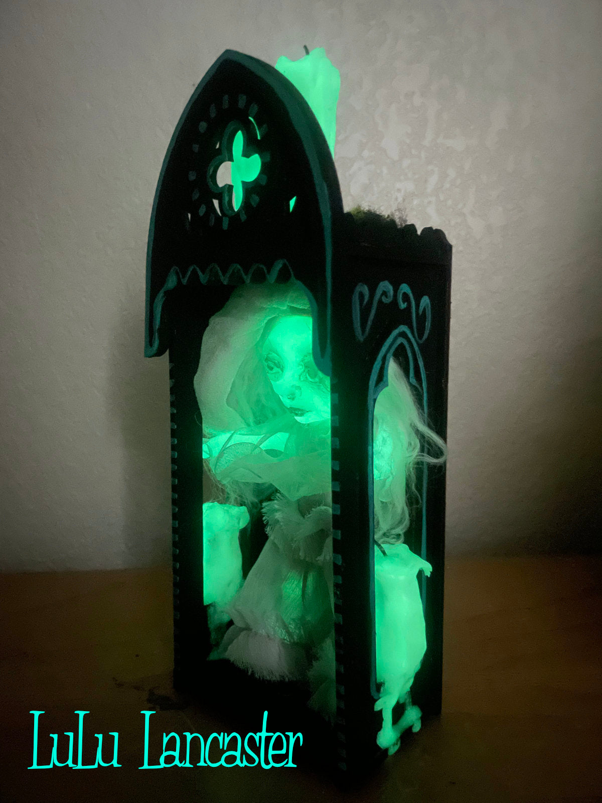 Mini Glow in the dark Ghostie Nicho Original LuLu Lancaster Art Doll