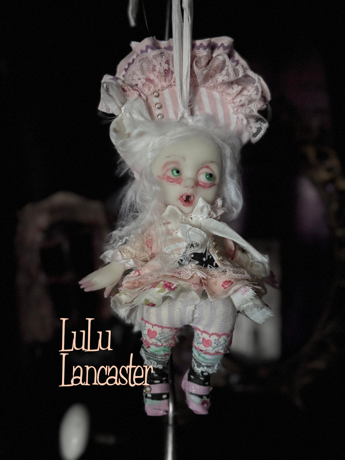Mol Mini Biter hanging Valloween Original LuLu Lancaster Art Doll