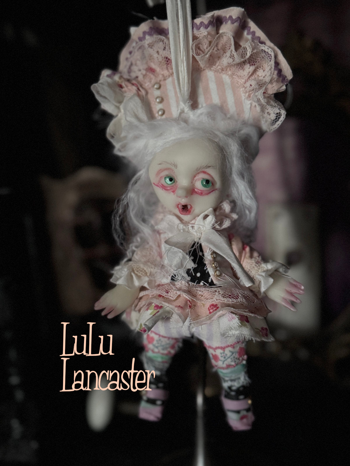 Mol Mini Biter hanging Valloween Original LuLu Lancaster Art Doll