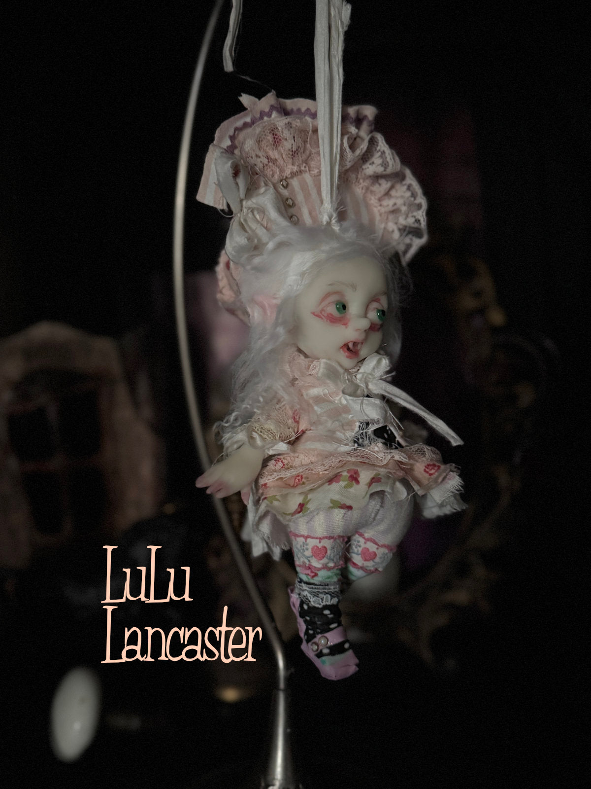 Mol Mini Biter hanging Valloween Original LuLu Lancaster Art Doll