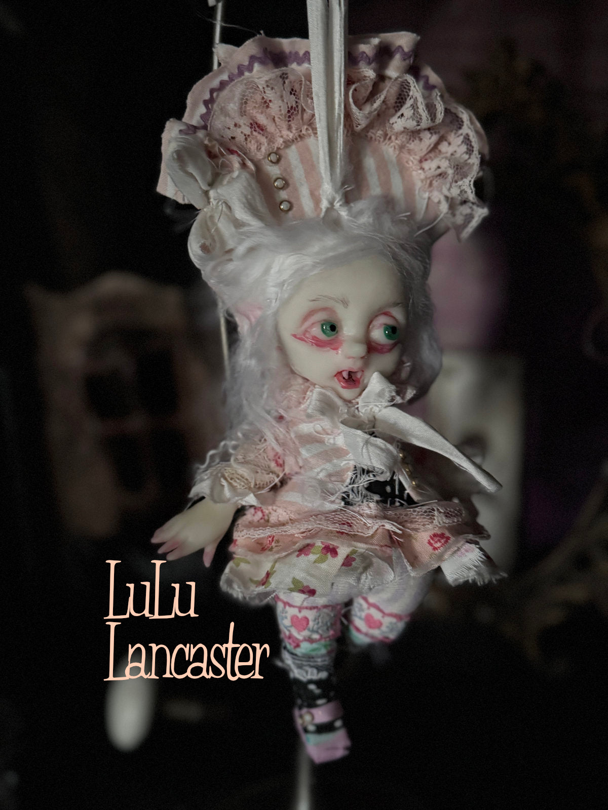 Mol Mini Biter hanging Valloween Original LuLu Lancaster Art Doll