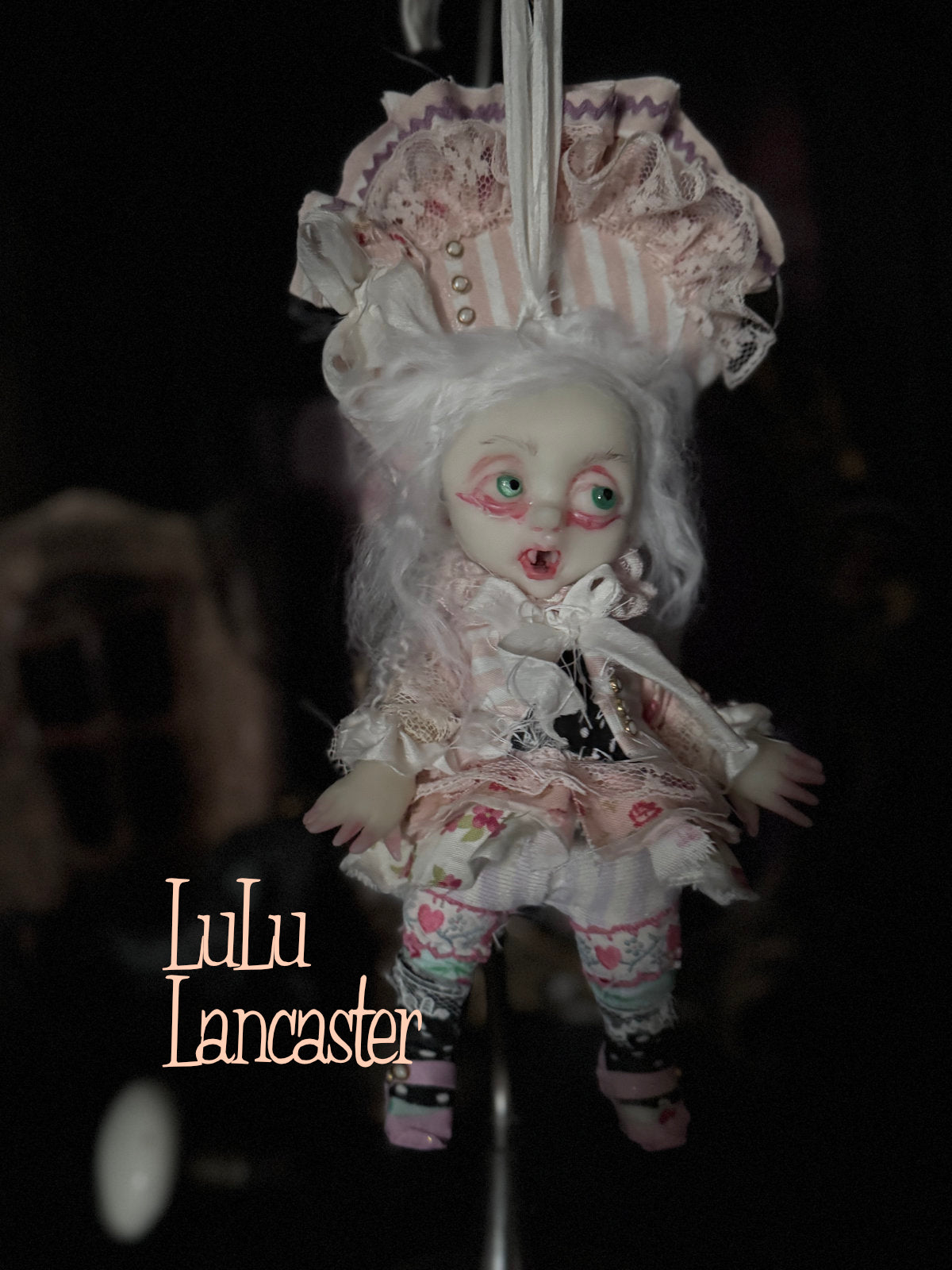 Mol Mini Biter hanging Valloween Original LuLu Lancaster Art Doll