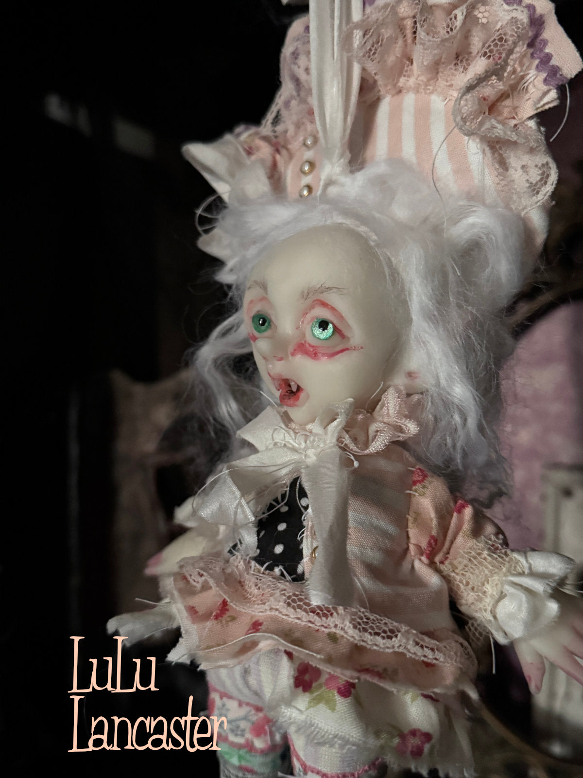 Mol Mini Biter hanging Valloween Original LuLu Lancaster Art Doll