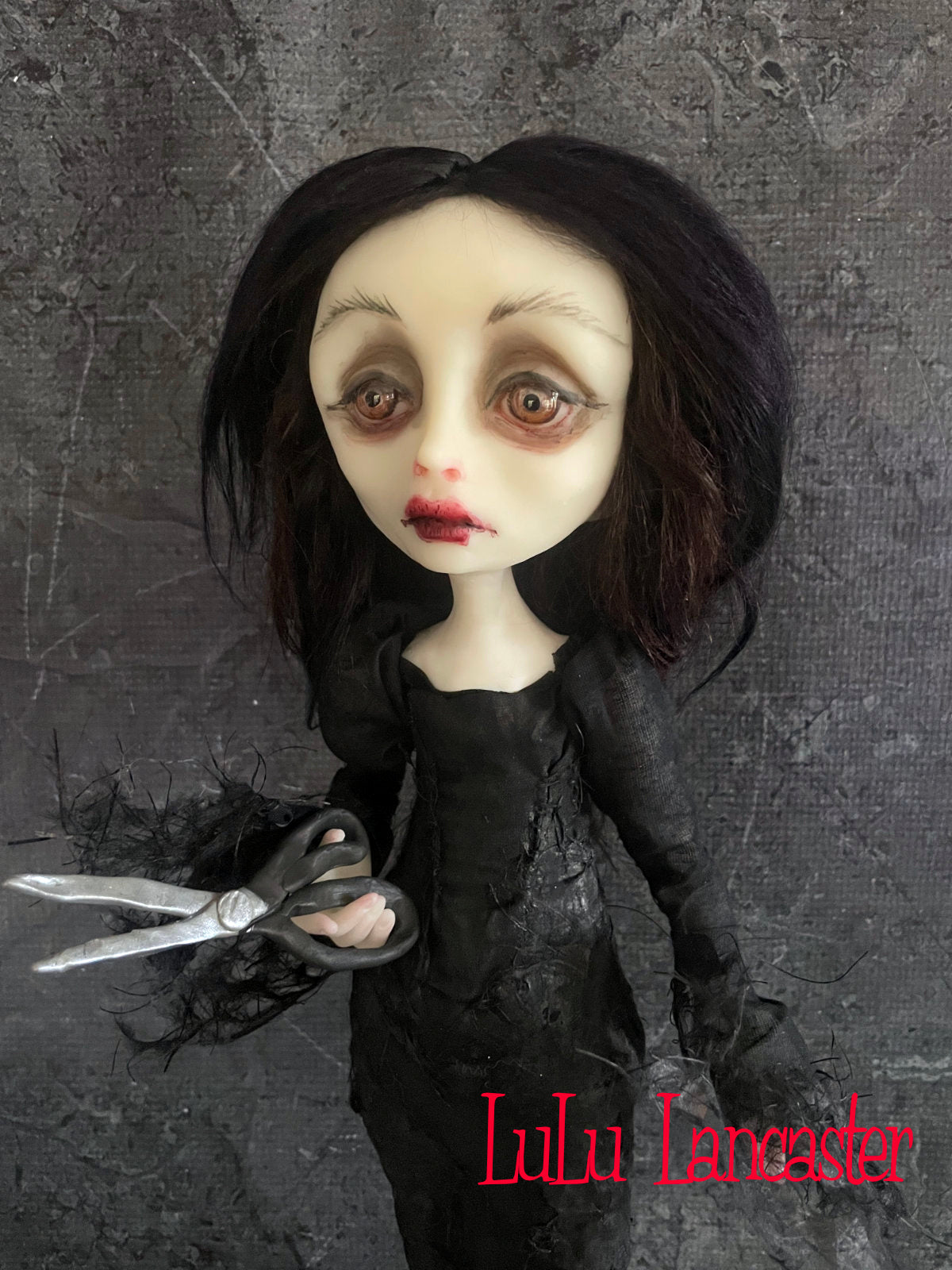 Morticia the broken hearted Original LuLu Lancaster Art Doll