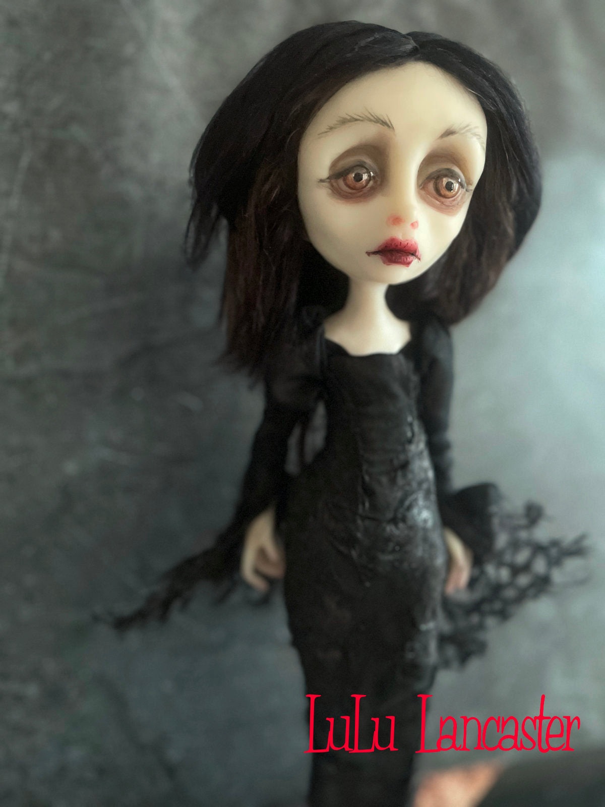 Morticia the broken hearted Original LuLu Lancaster Art Doll