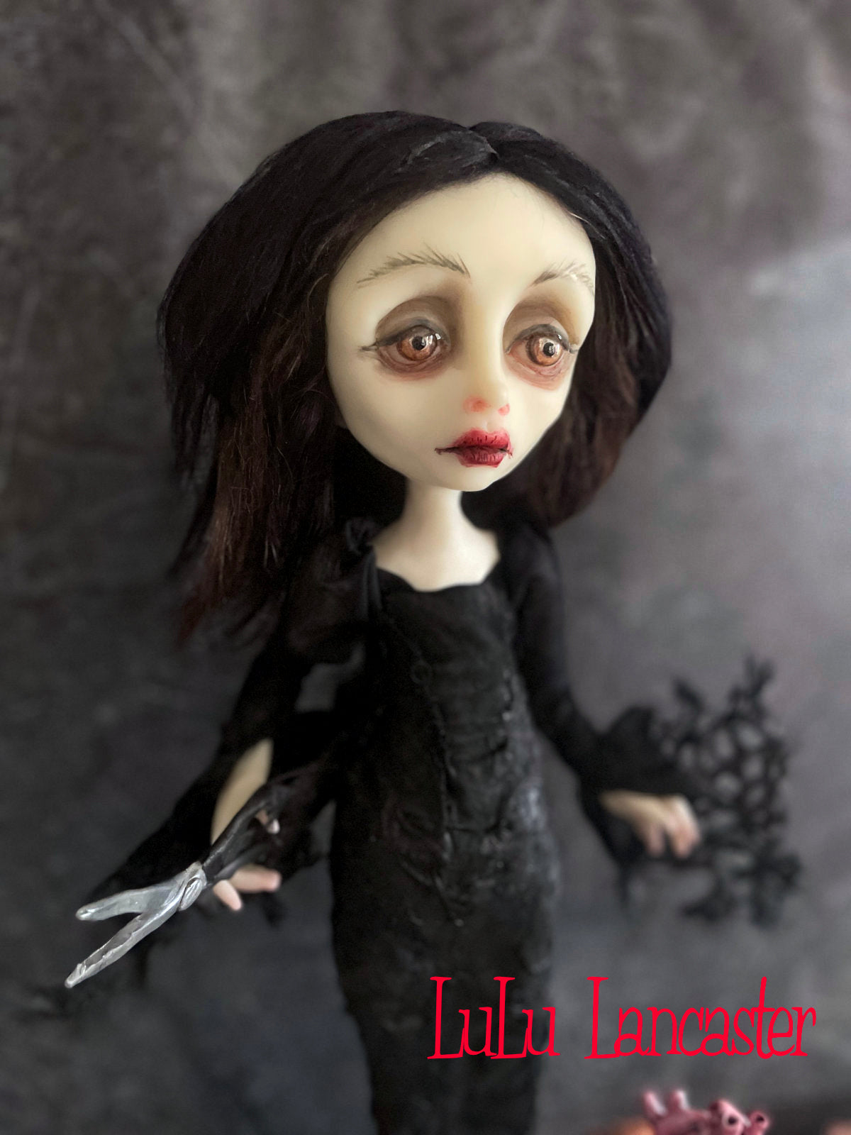 Morticia the broken hearted Original LuLu Lancaster Art Doll