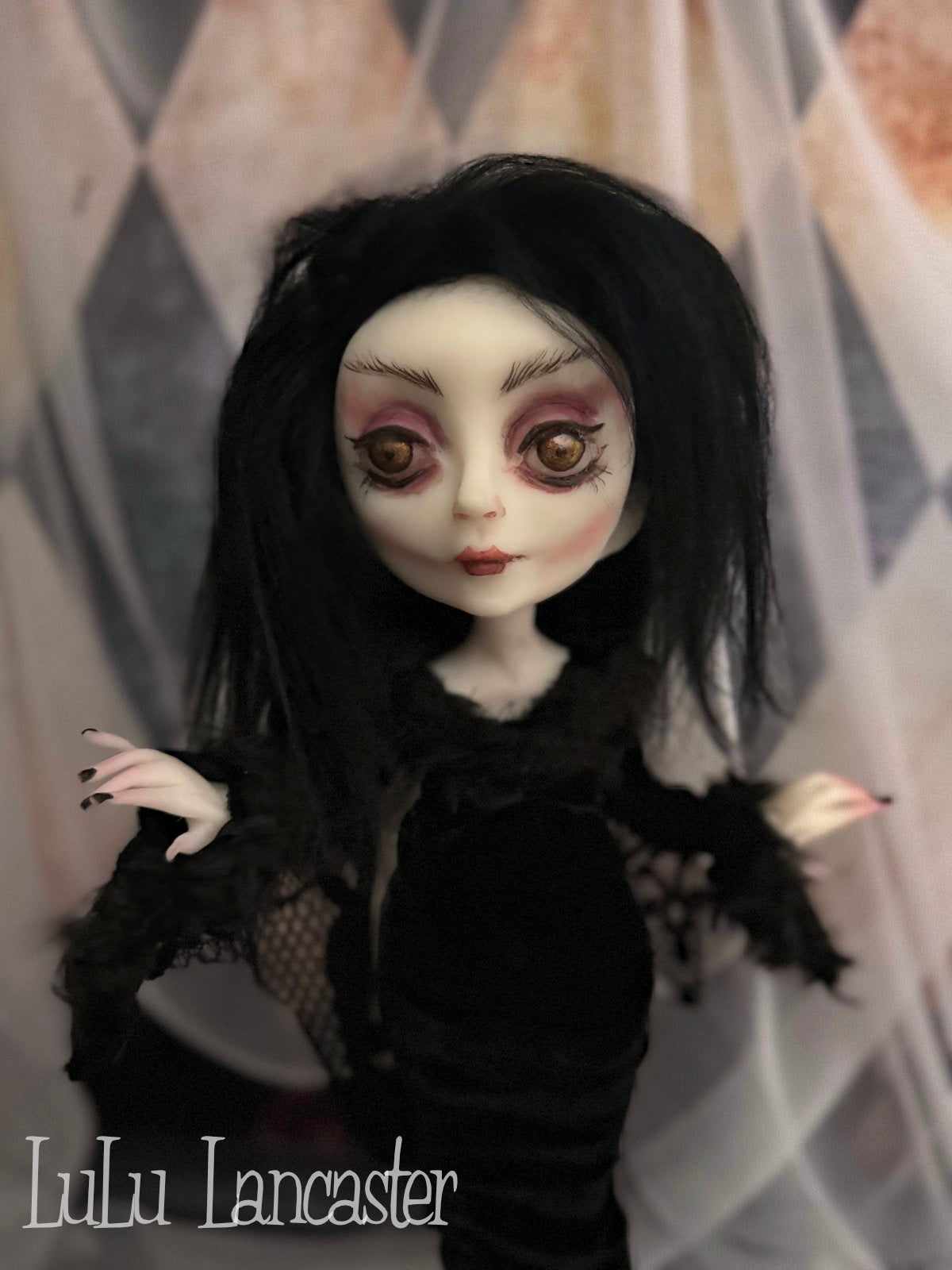 Morticia Gothmas Original LuLu Lancaster Art Doll