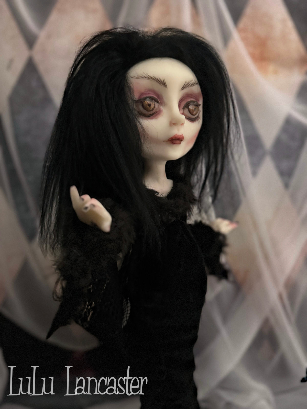 Morticia Gothmas Original LuLu Lancaster Art Doll