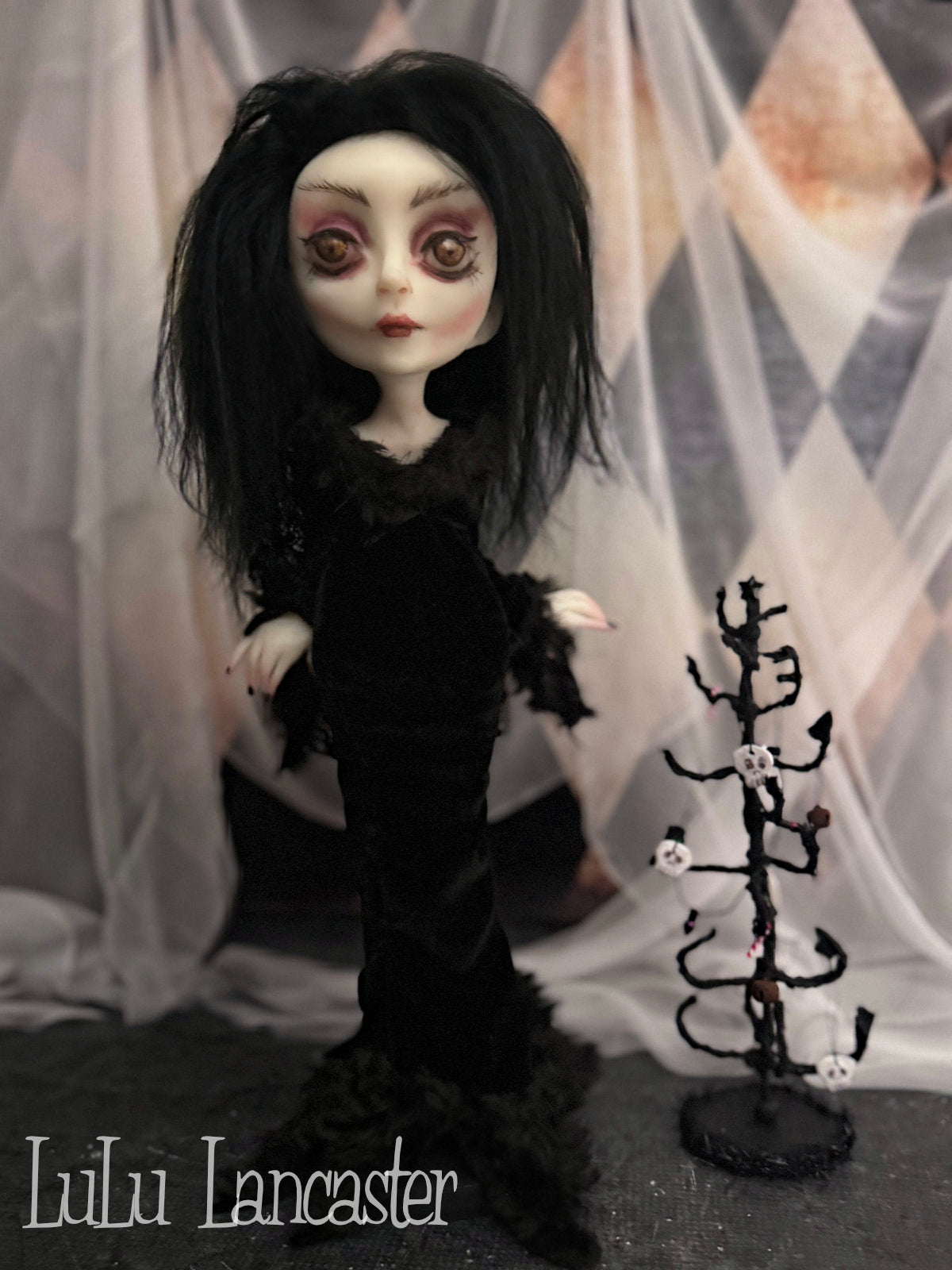 Morticia Gothmas Original LuLu Lancaster Art Doll