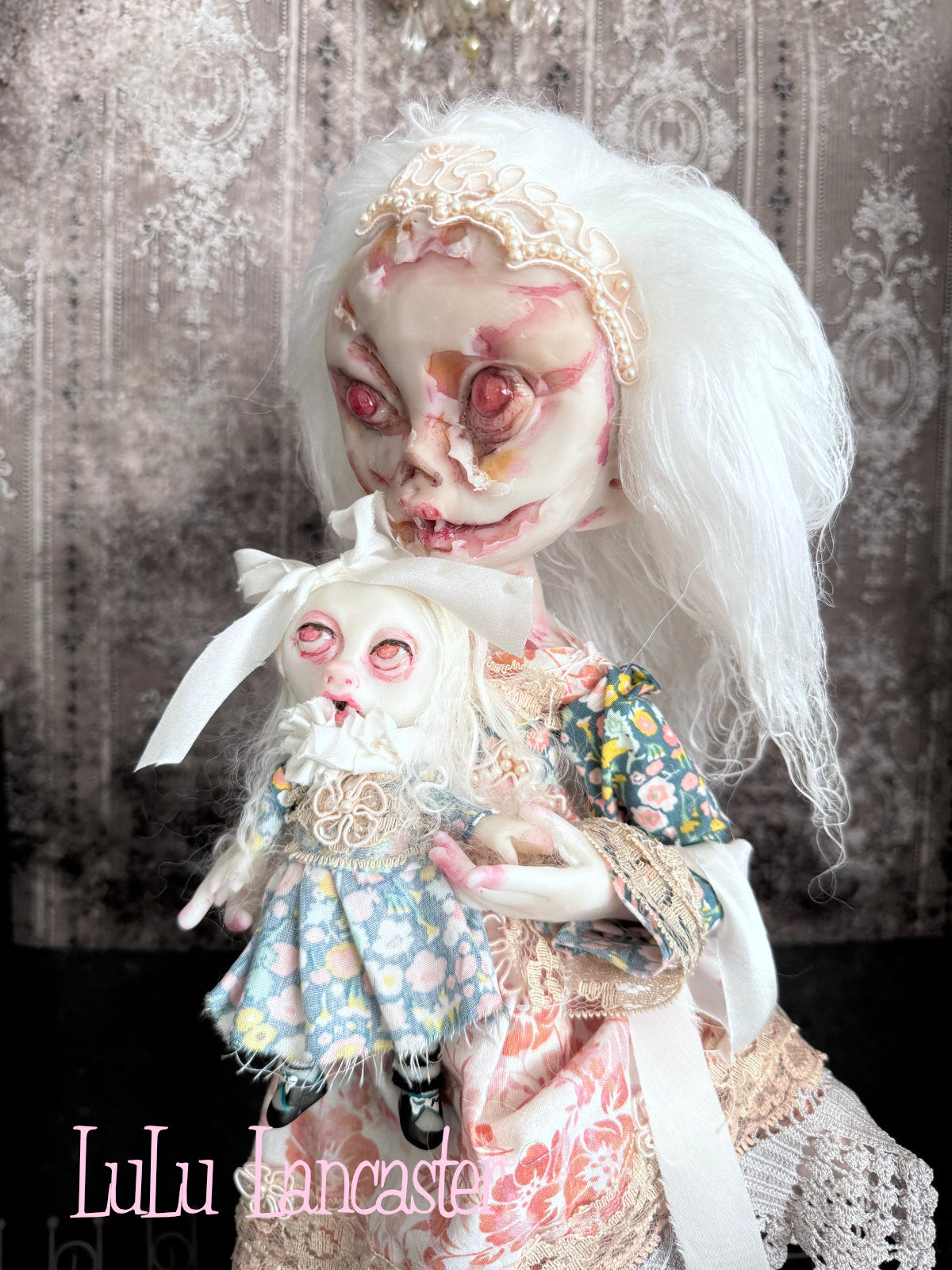 Pamela the Zombie Vampire Original LuLu Lancaster Art Doll~Hinge Artist Collective Group show Dichotomy