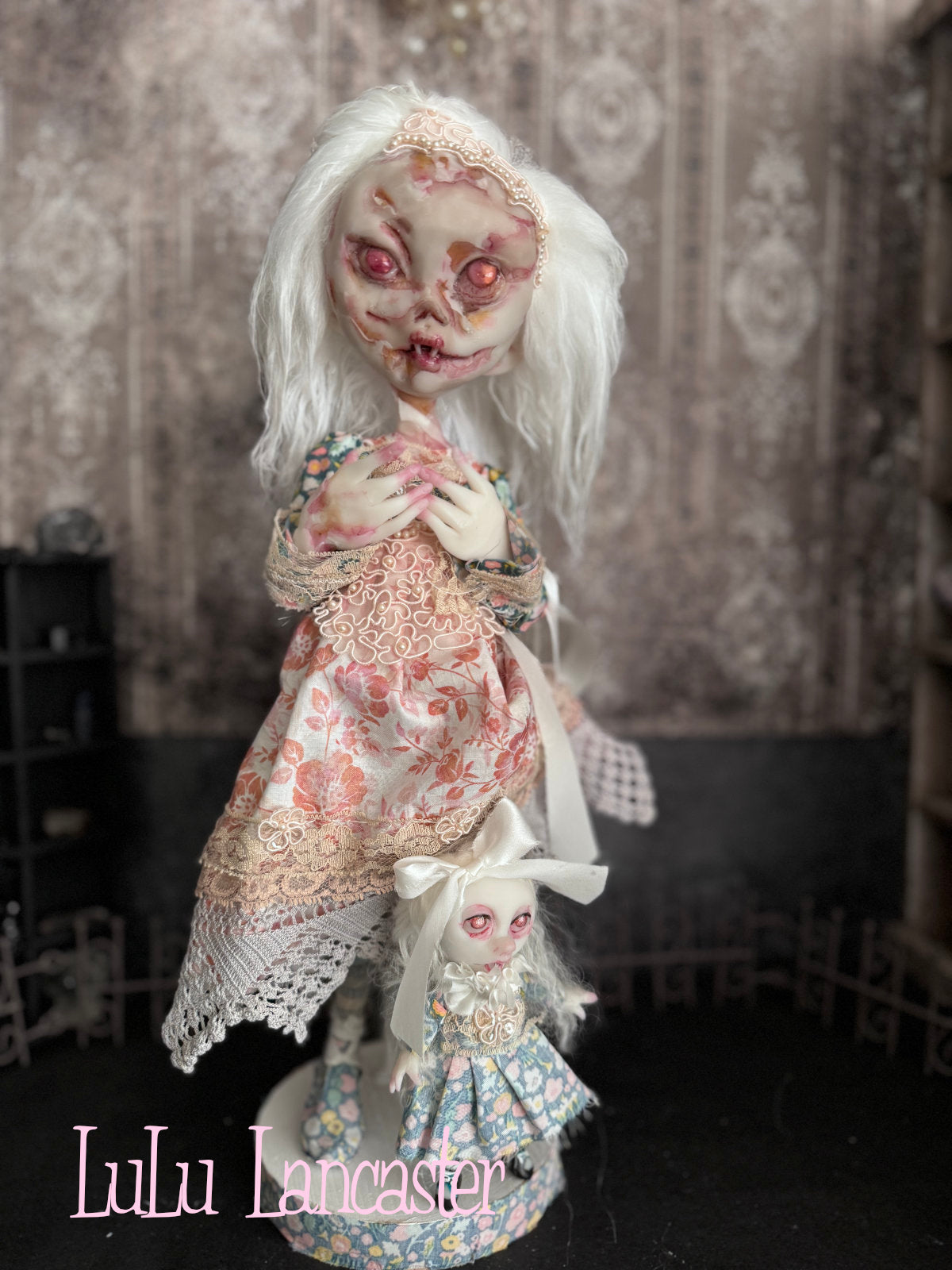 Pamela the Zombie Vampire Original LuLu Lancaster Art Doll~Hinge Artist Collective Group show Dichotomy