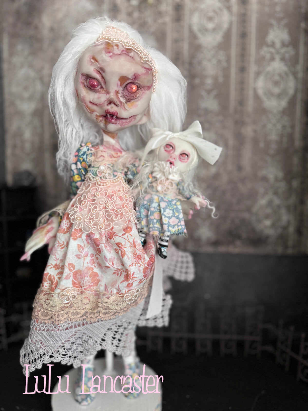 Pamela the Zombie Vampire Original LuLu Lancaster Art Doll~Hinge Artist Collective Group show Dichotomy