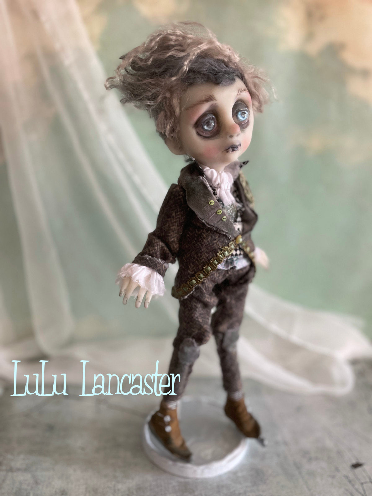 Pauly the Winter Vampire Ice skater Original LuLu Lancaster Art Doll