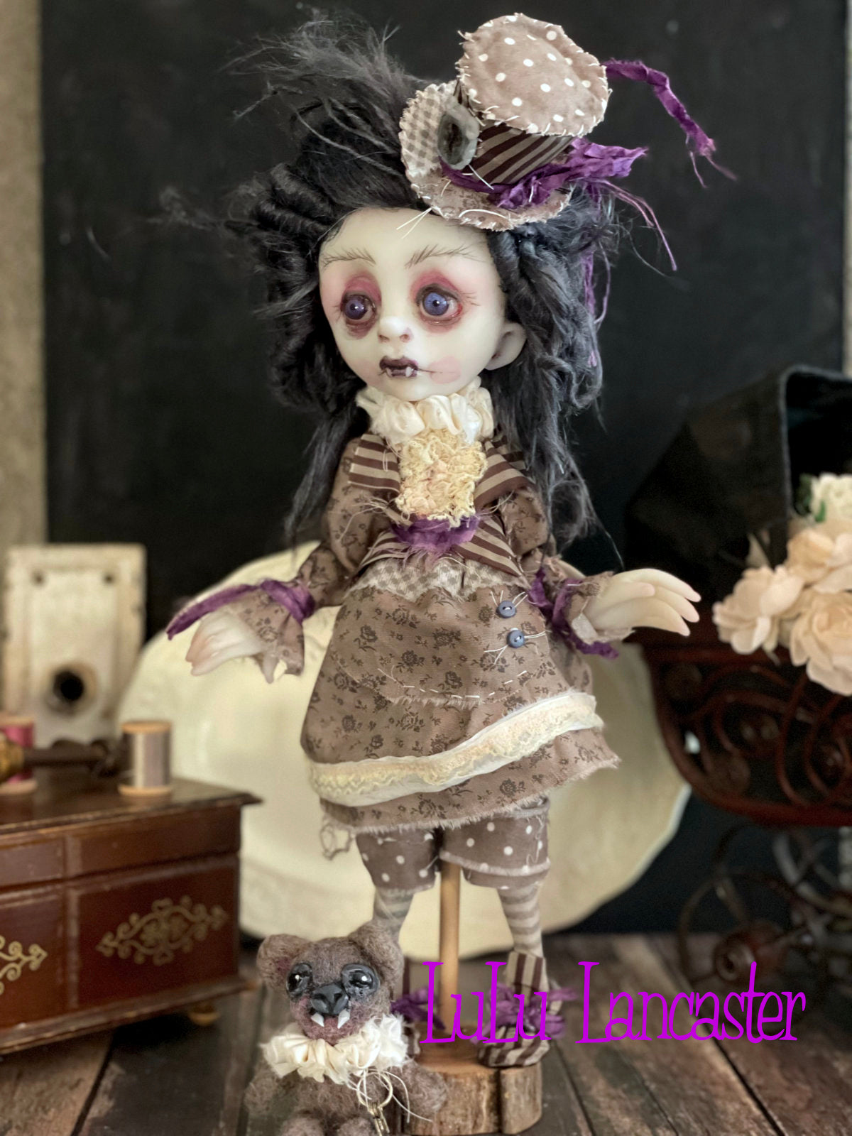 Penelope Vampire Original LuLu Lancaster Halloween Art Dolls