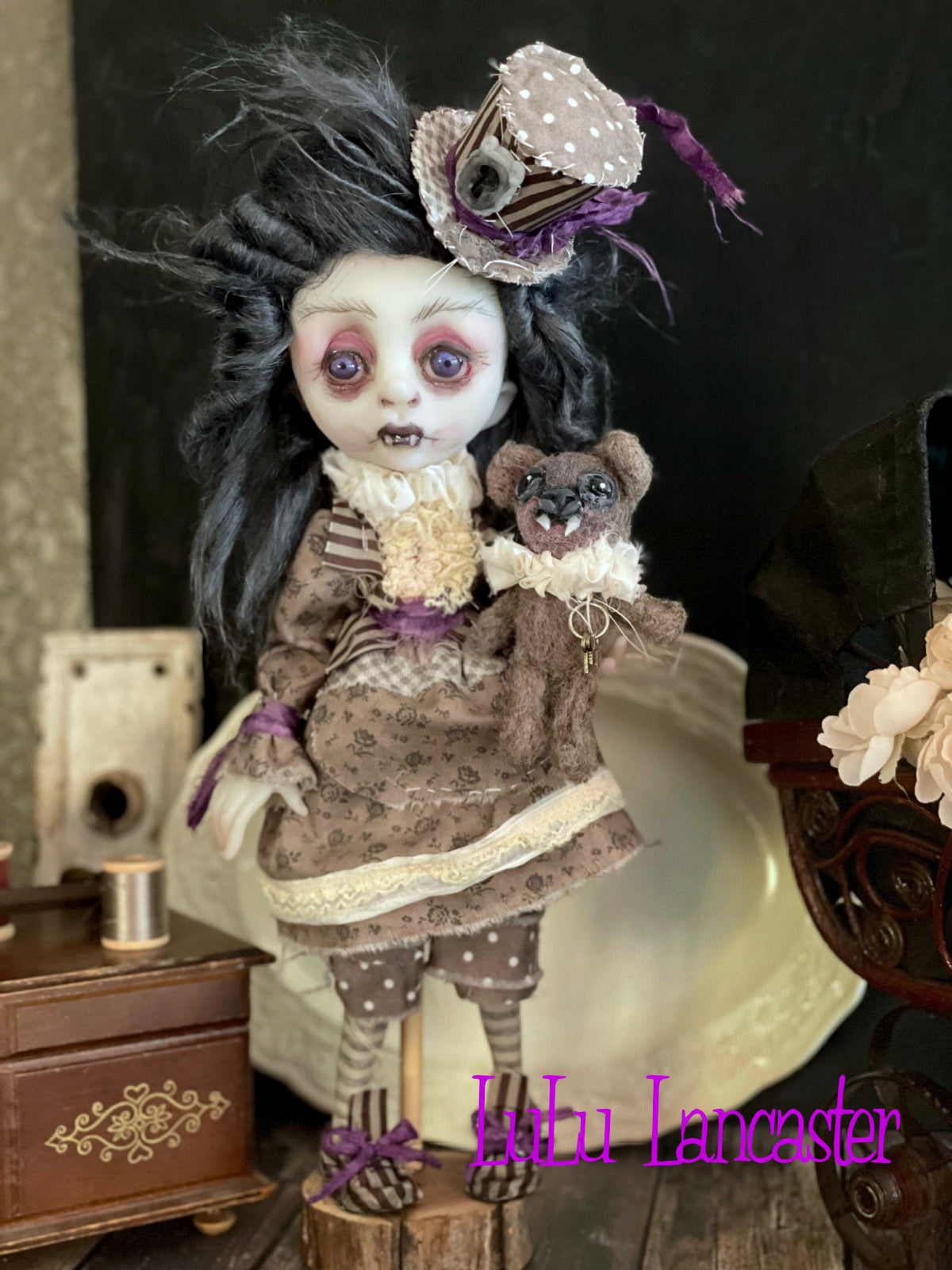 Penelope Vampire Original LuLu Lancaster Halloween Art Dolls