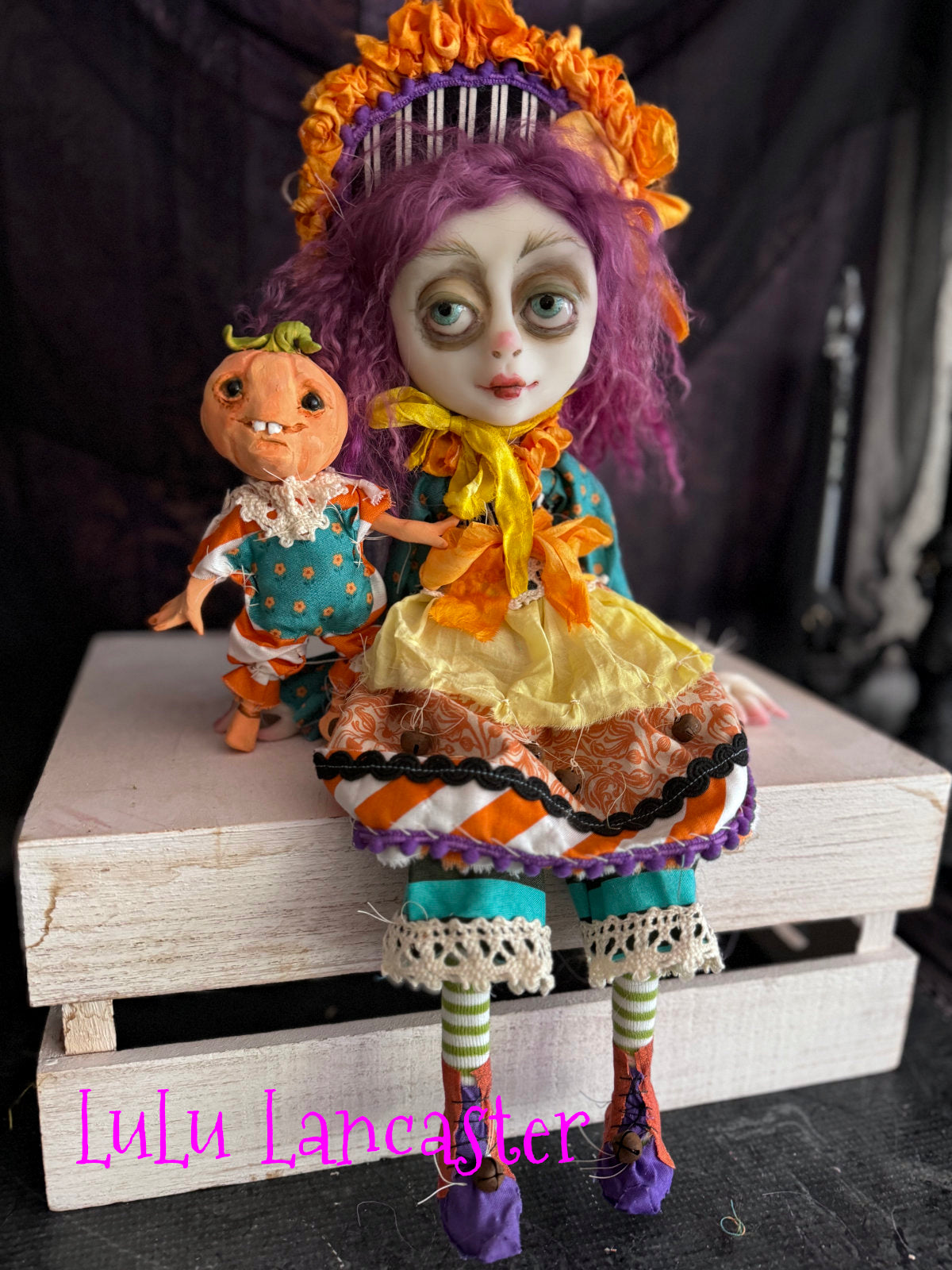 Phoebe Punkin Halloween Original LuLu Lancaster Art Dolls