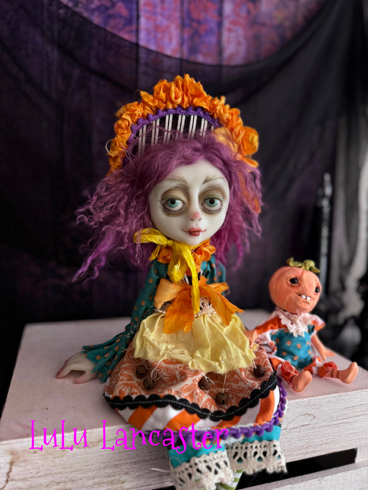 Phoebe Punkin Halloween Original LuLu Lancaster Art Dolls
