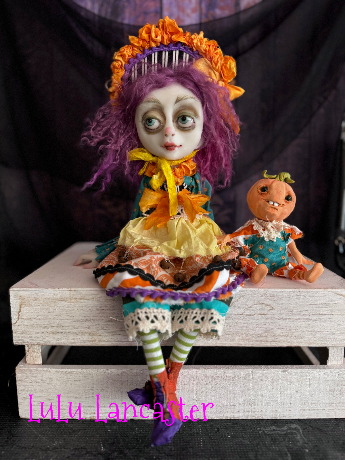 Phoebe Punkin Halloween Original LuLu Lancaster Art Dolls