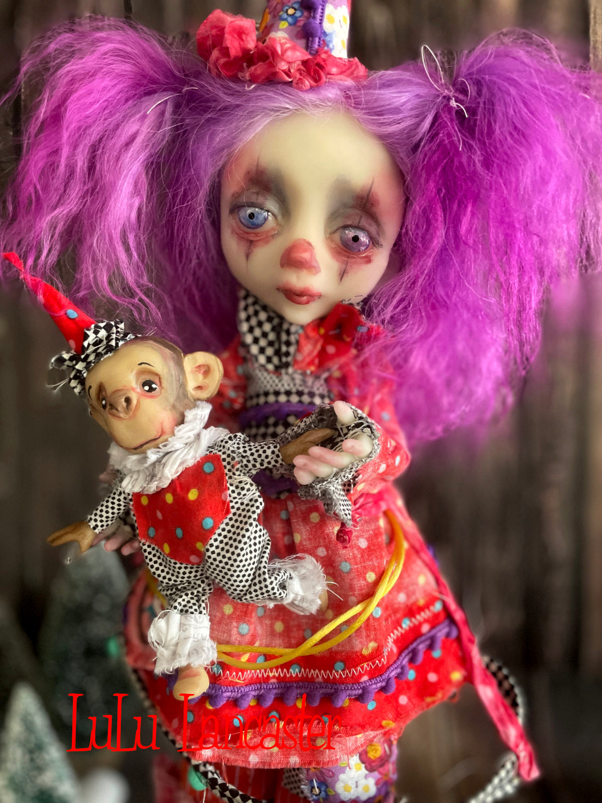 Posey and PipPop Poupee the clown Original LuLu Lancaster Art Doll
