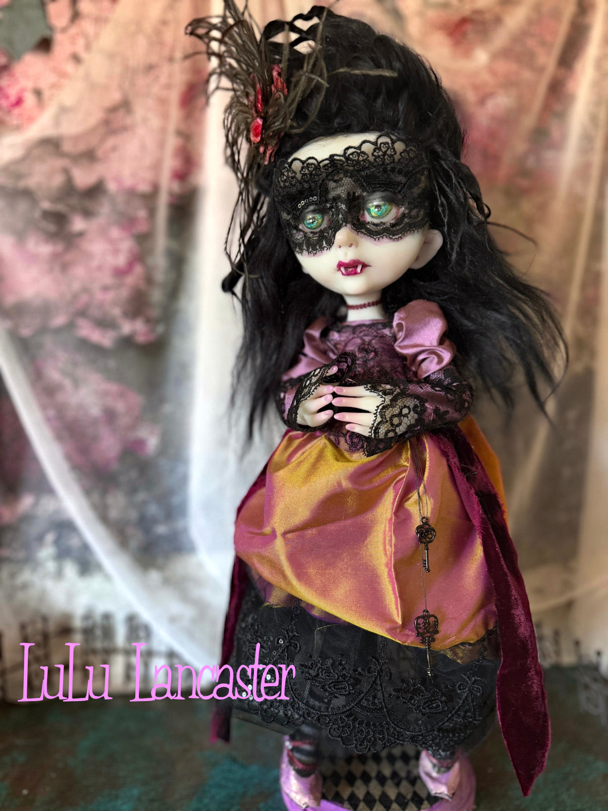 Regina Masquerade Goth Vampire Original LuLu Lancaster Art Doll