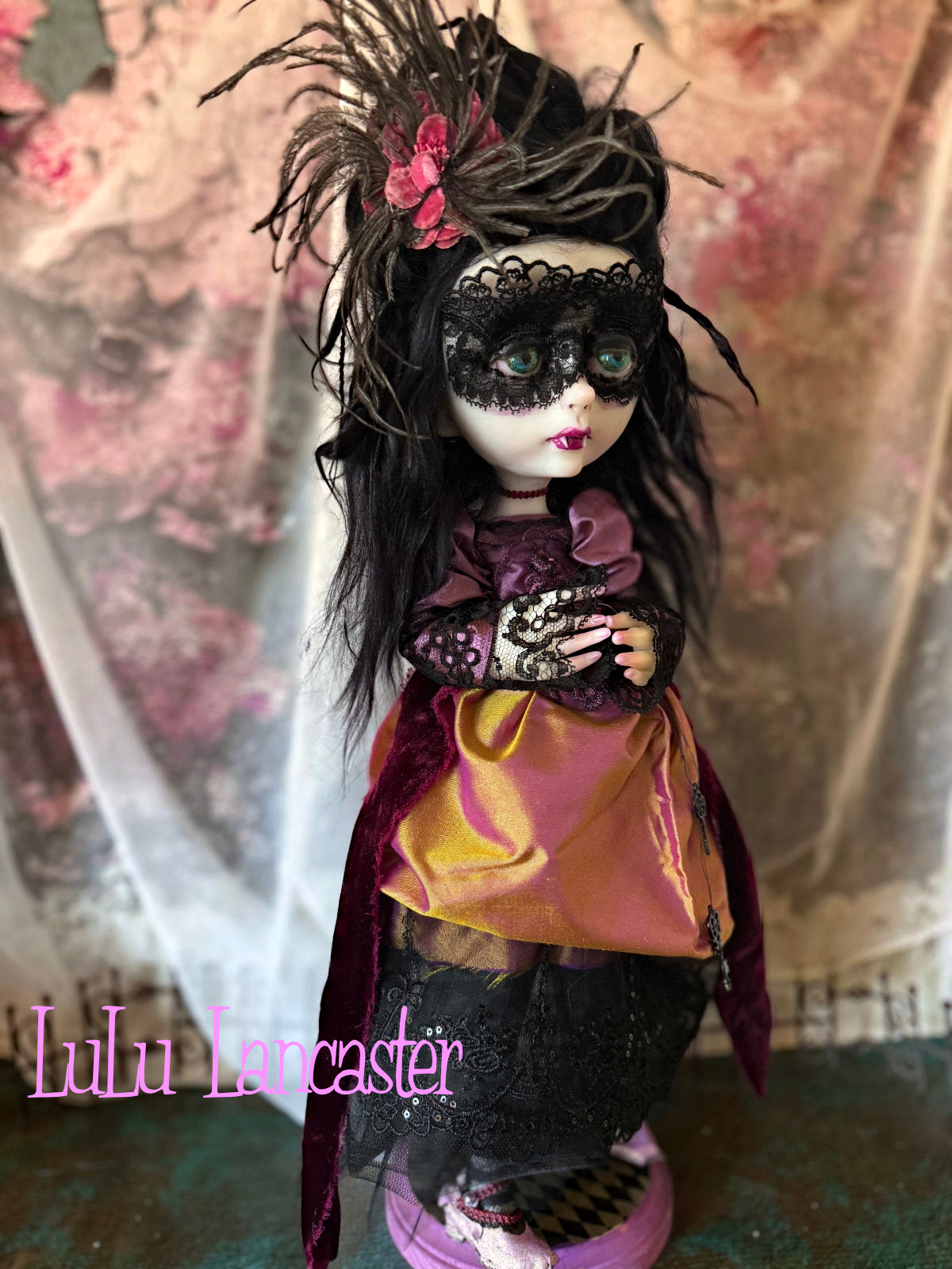 Regina Masquerade Goth Vampire Original LuLu Lancaster Art Doll