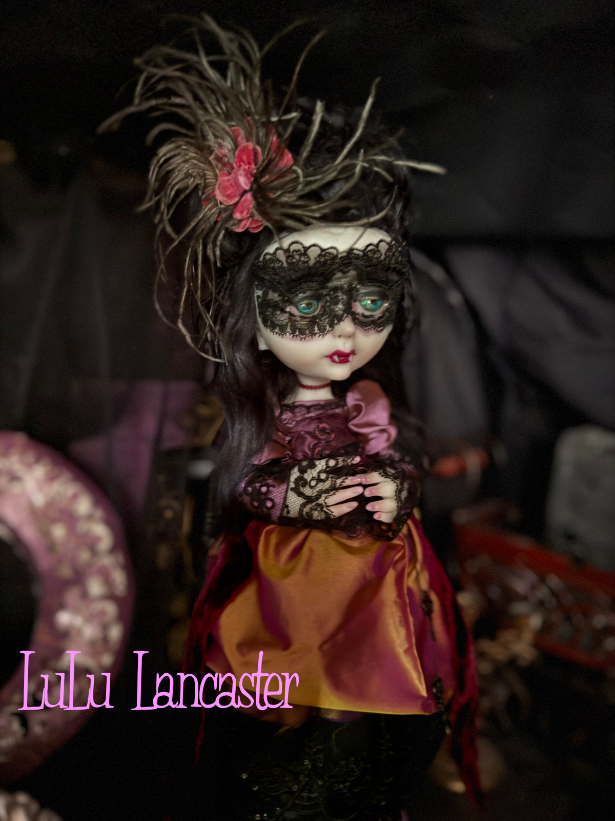 Regina Masquerade Goth Vampire Original LuLu Lancaster Art Doll