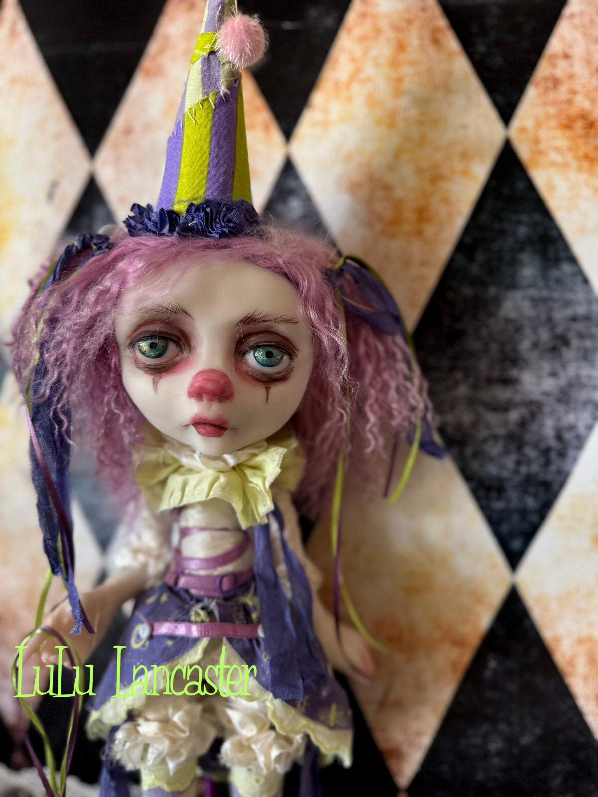 RoxPopCrush Poupee the clown ~Original LuLu Lancaster Art Doll