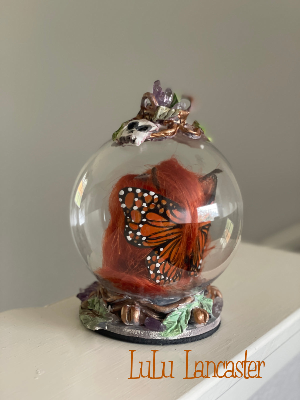 Sayaka Globe~ Monarch Butterfly Original LuLu Lancaster Art Doll