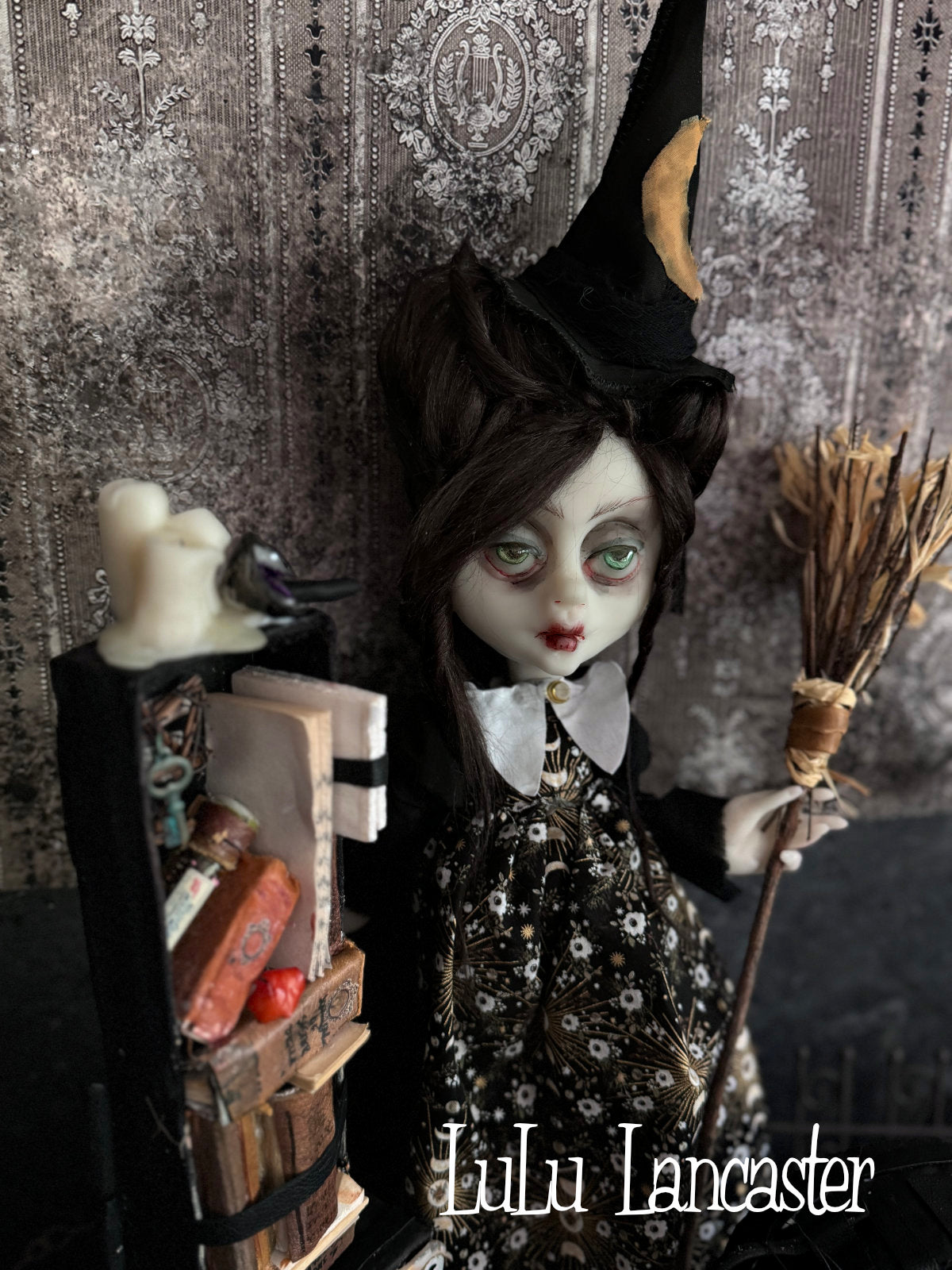 Sister Luna Traveling Witch Original LuLu Lancaster Art Doll