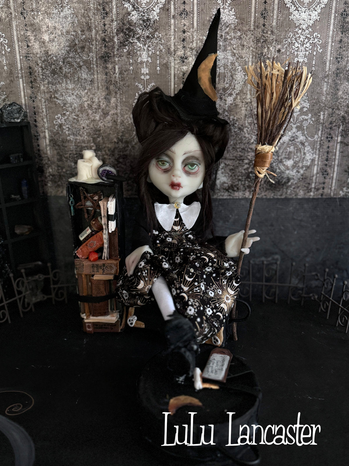 Sister Luna Traveling Witch Original LuLu Lancaster Art Doll