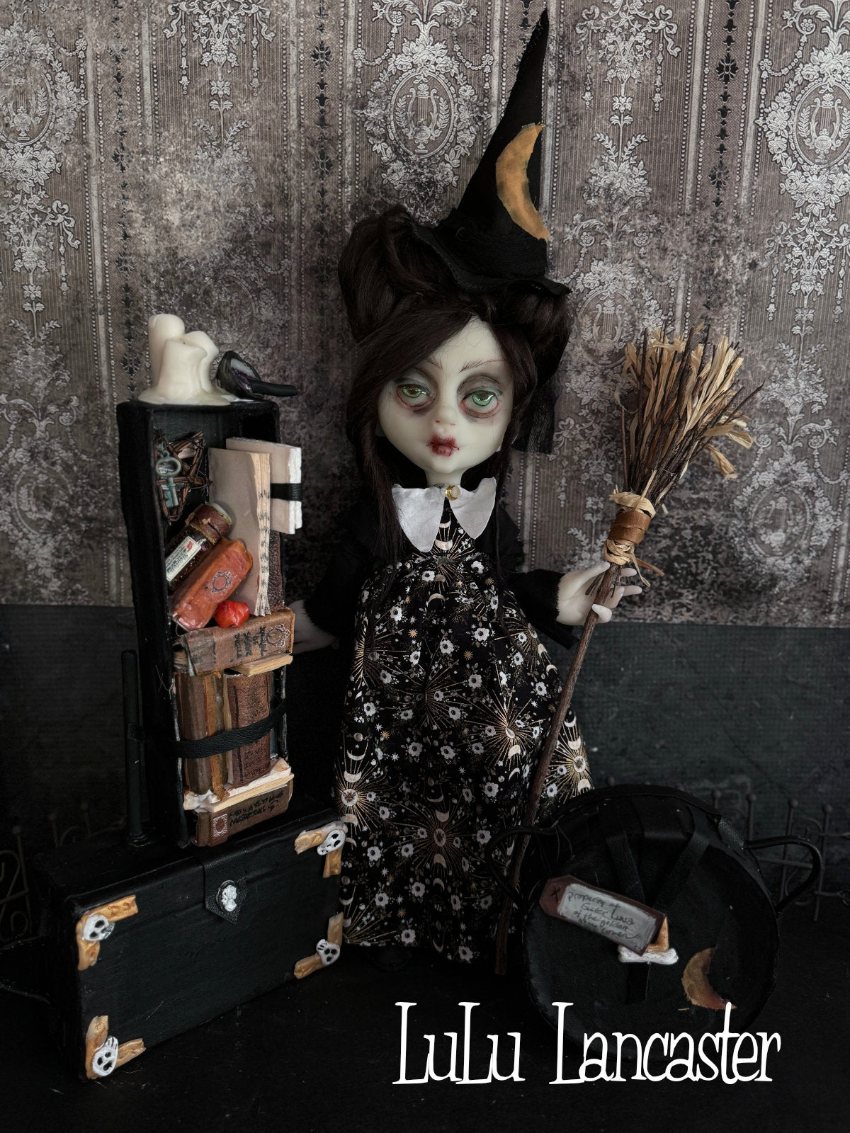 Sister Luna Traveling Witch Original LuLu Lancaster Art Doll