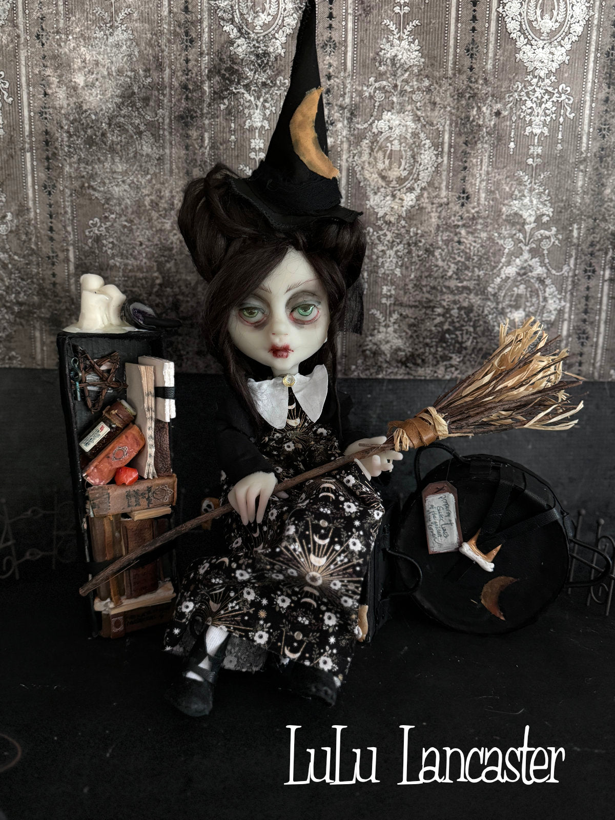 Sister Luna Traveling Witch Original LuLu Lancaster Art Doll