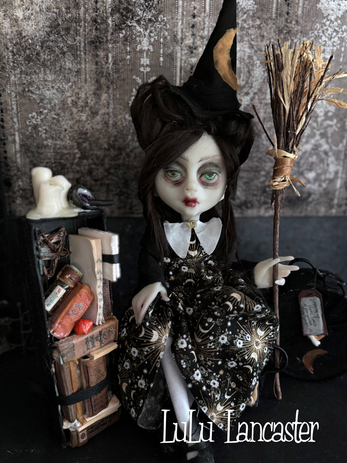 Sister Luna Traveling Witch Original LuLu Lancaster Art Doll