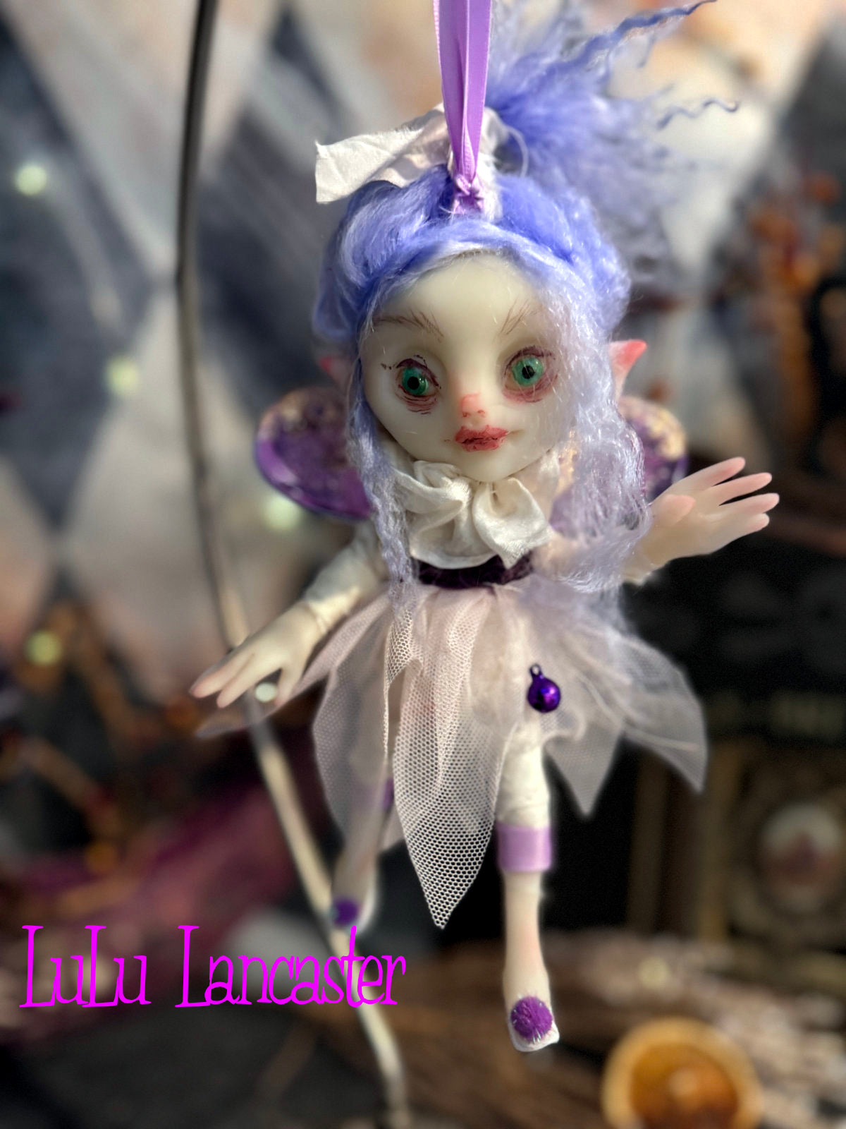 Snicky Sugarplum fairy Mini Christmas hanging Original LuLu Lancaster Art Doll