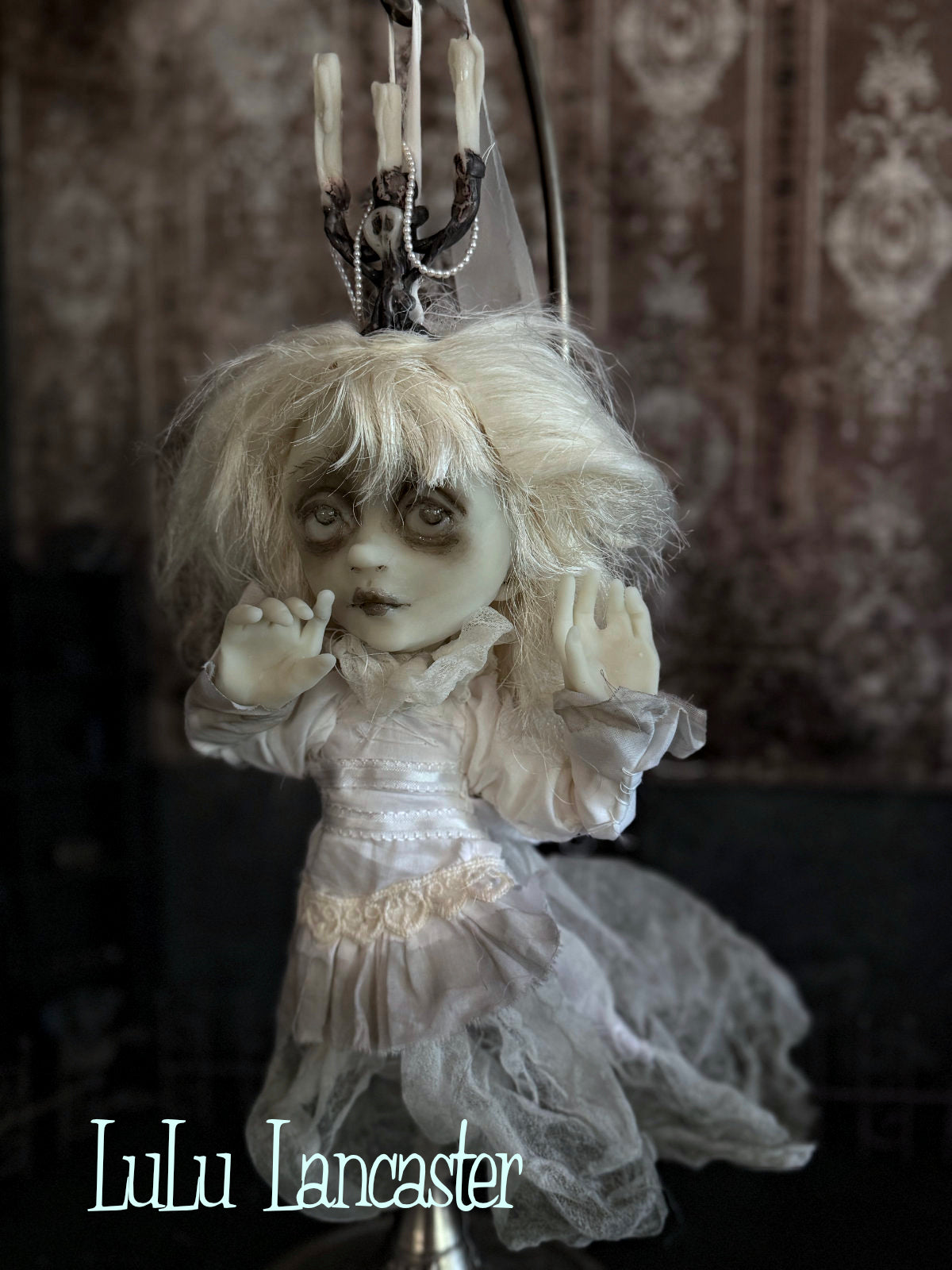 Sofia glow in the dark hanging ghost Original LuLu Lancaster Art Doll