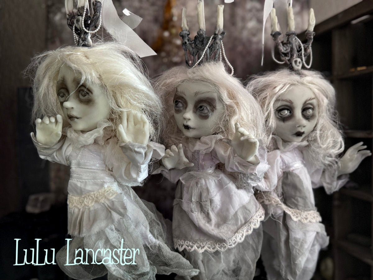 Isabella glow in the dark hanging ghost Original LuLu Lancaster Art Doll