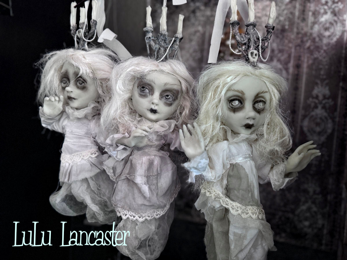 Carmen glow in the dark hanging ghost Original LuLu Lancaster Art Doll
