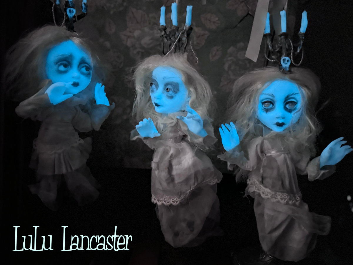 Carmen glow in the dark hanging ghost Original LuLu Lancaster Art Doll