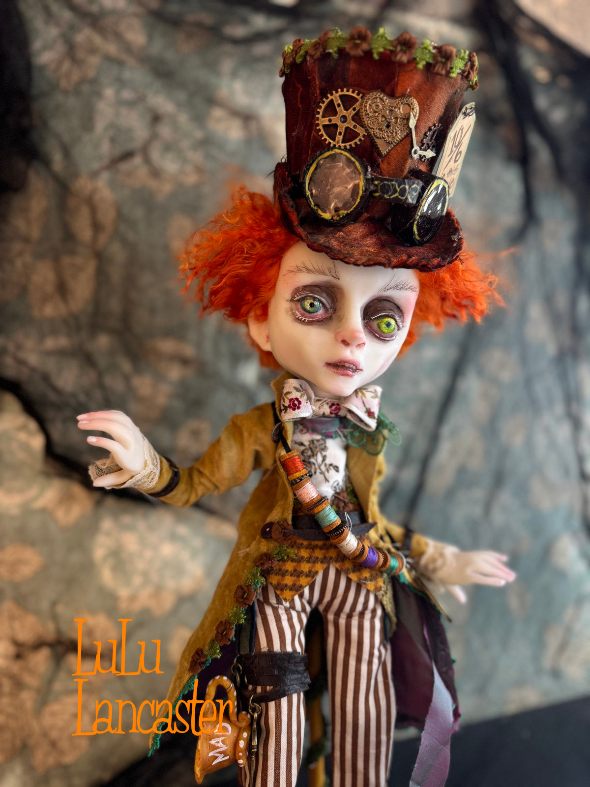 Steampunk Mad Hatter ~ Wonderland ~ Original Lulu Lancaster Art Doll