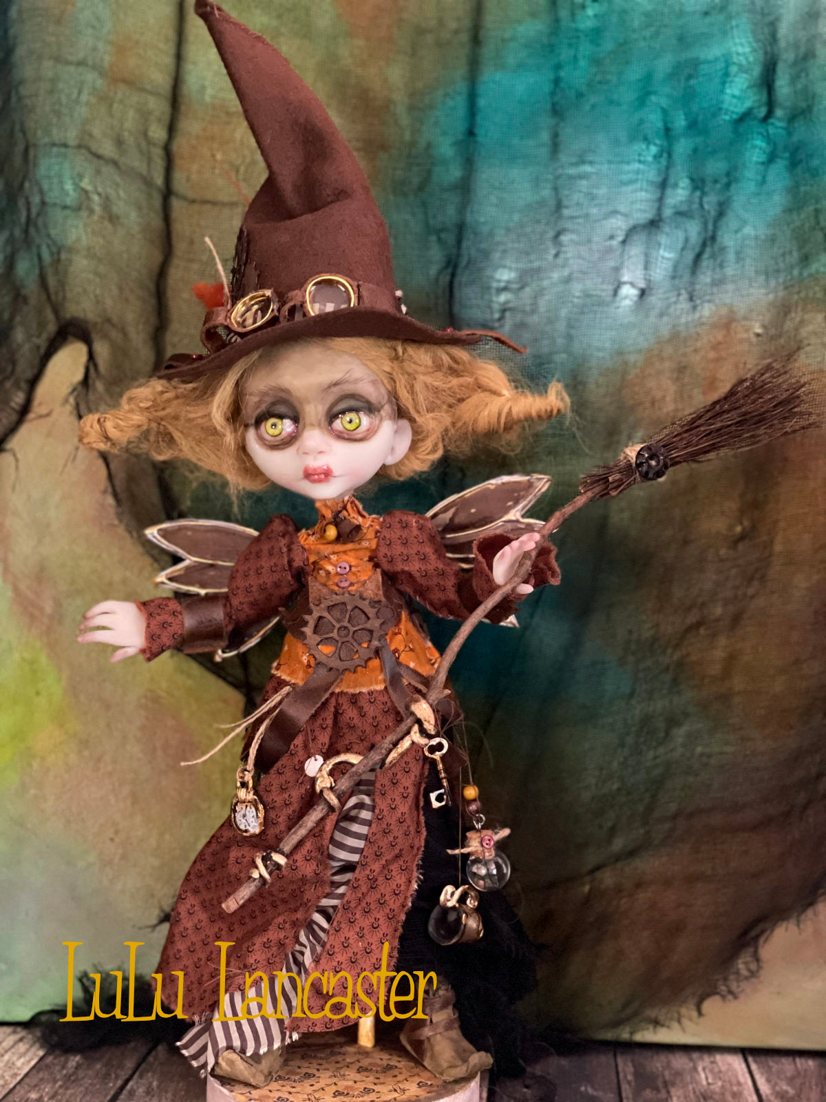 Sylph SteamHart Steampunk Witch Halloween Original LuLu Lancaster Art Doll