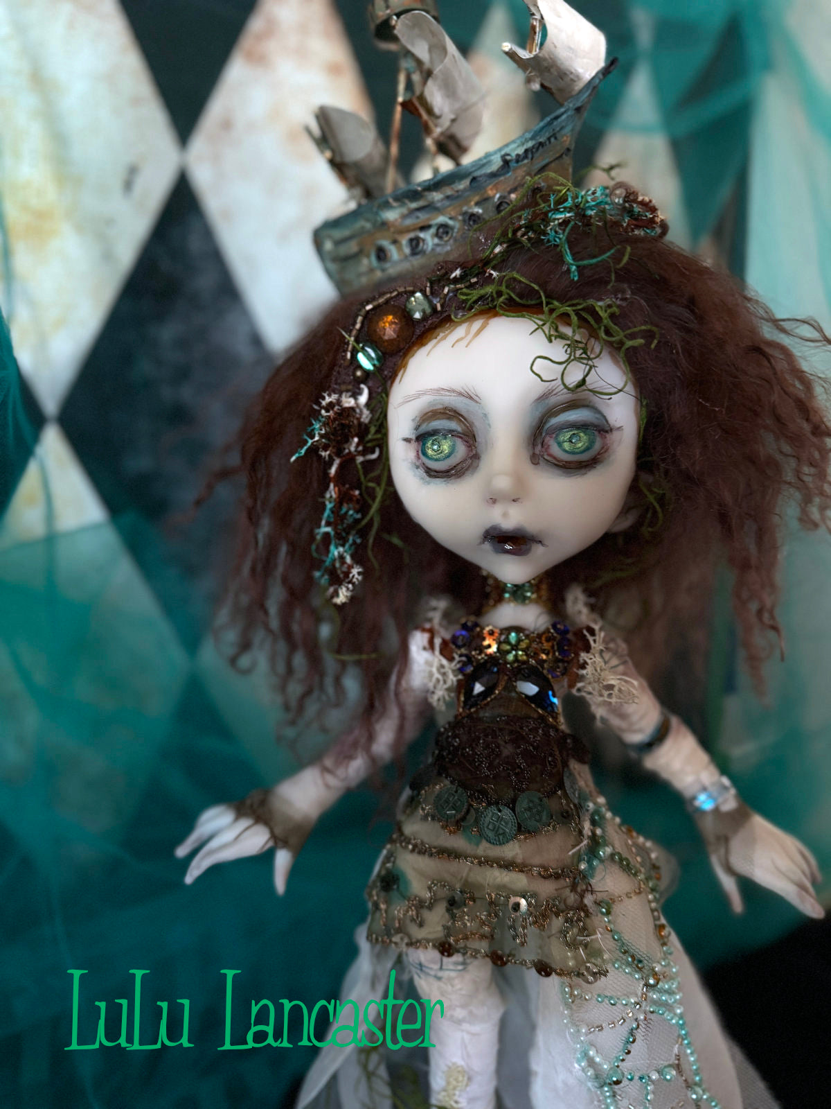 Tumultuous Tides the Siren of the sea ~Original LuLu Lancaster Art Doll